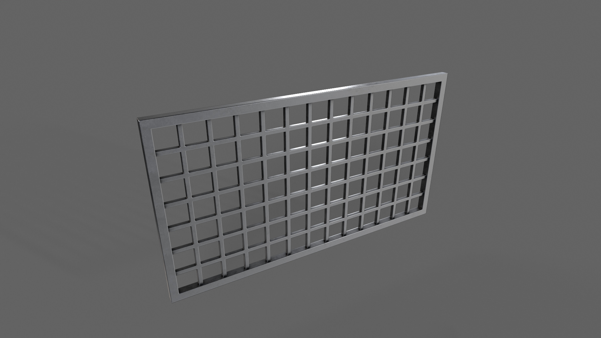 PBR Prison Window 4 Low-poly 3D model_6