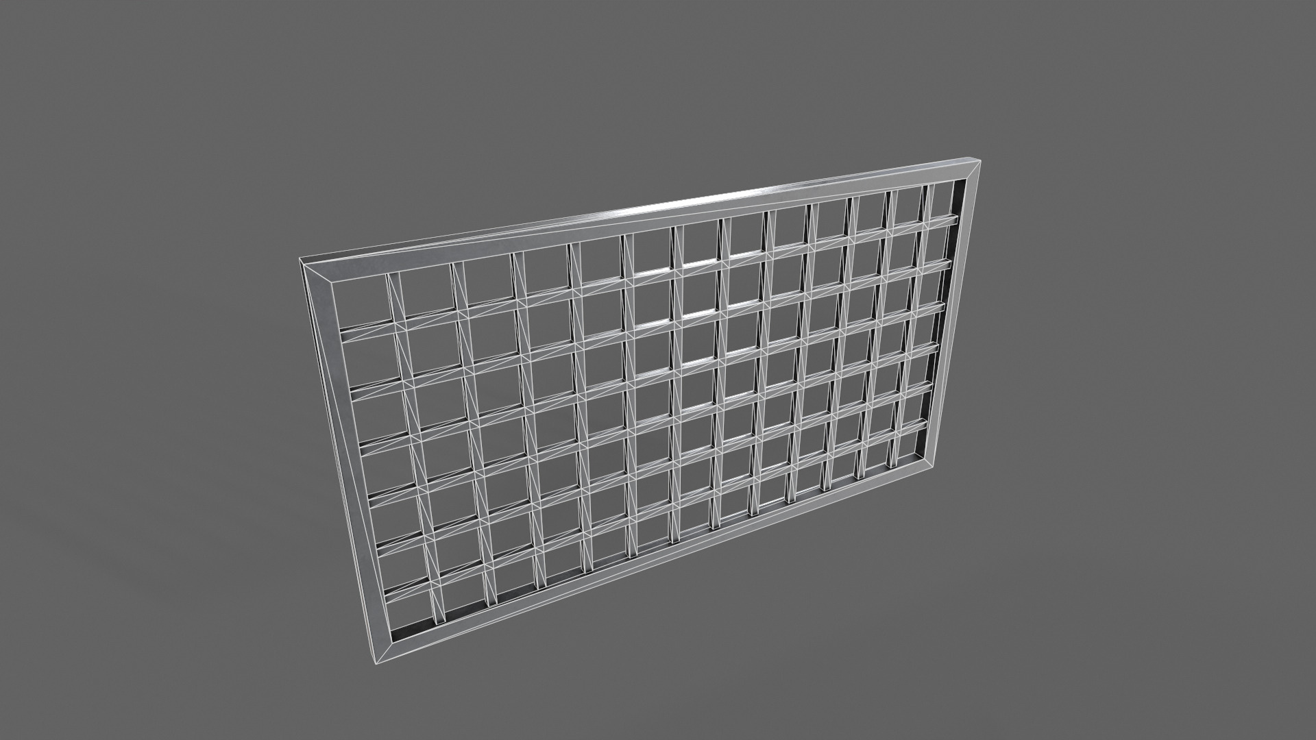PBR Prison Window 4 Low-poly 3D model_12