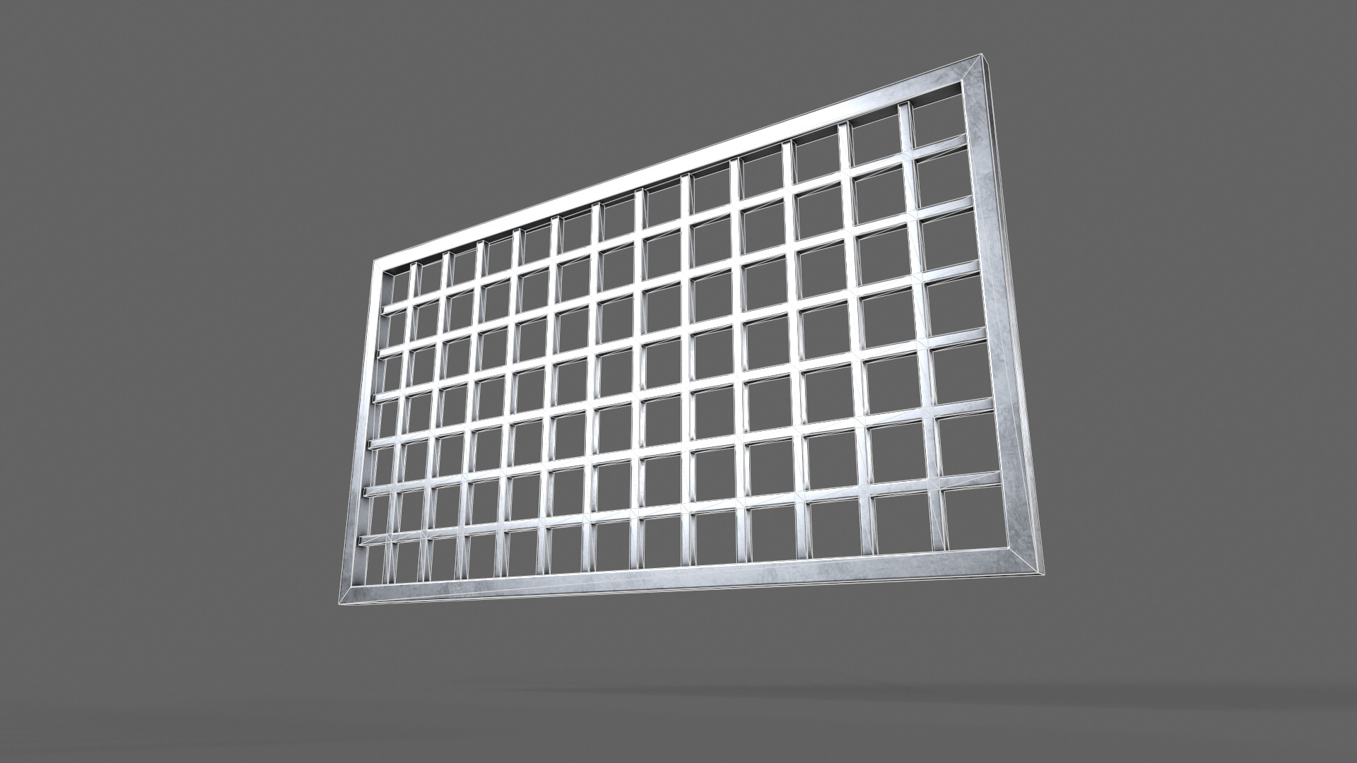 PBR Prison Window 4 Low-poly 3D model_13