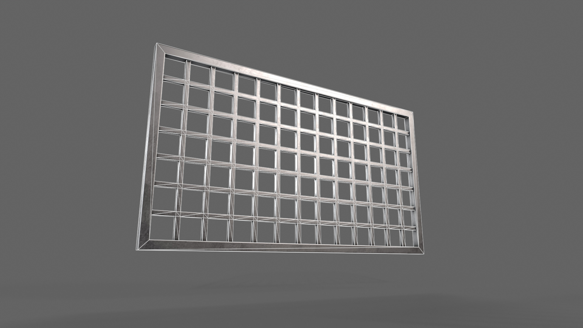 PBR Prison Window 4 Low-poly 3D model_14