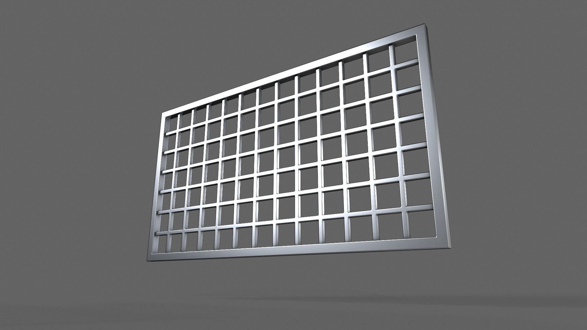 PBR Prison Window 4 Low-poly 3D model_7