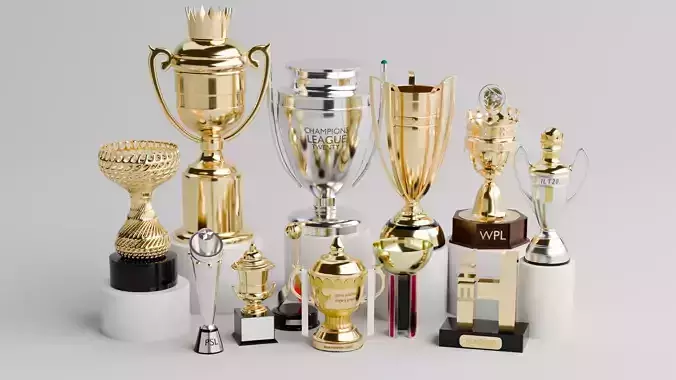 T20 Cricket league trophies pack