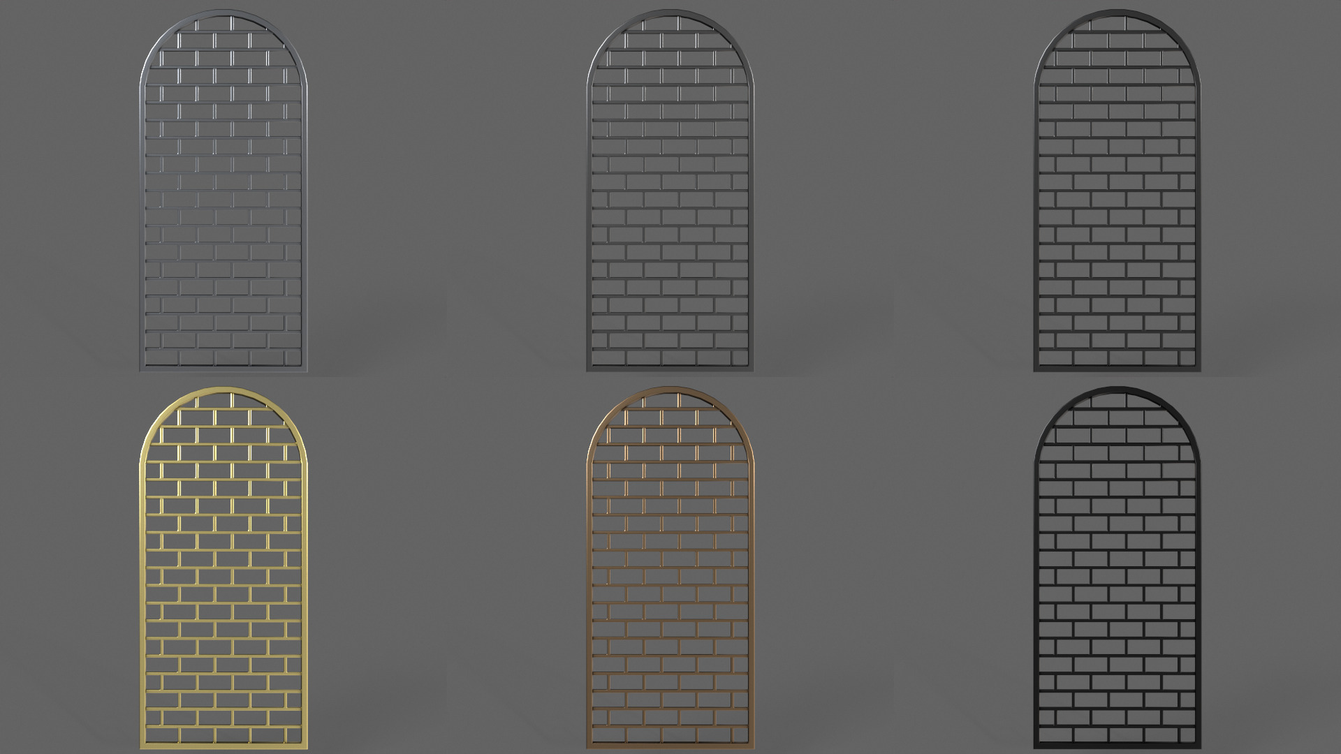 PBR Prison Window 5 Low-poly 3D model_2