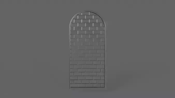 PBR Prison Window 5 Low-poly 3D model