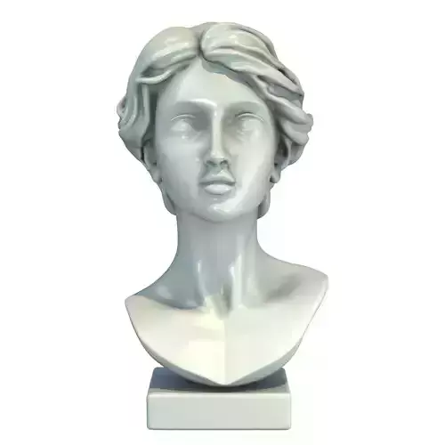Woman Head Sculpture 3D print model