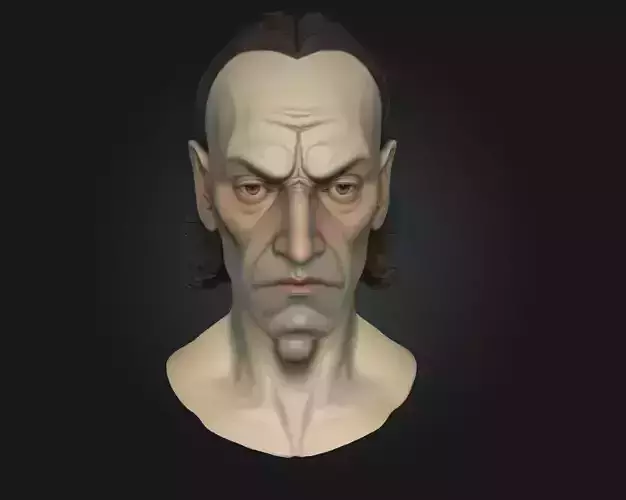 Sculpted Gaze  A Moment Captured in Stone