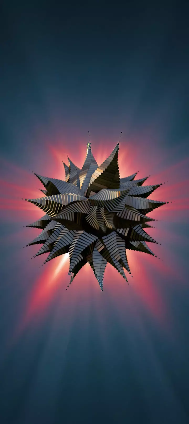 Spikyabstract geometric sculpture 7 3D model_0