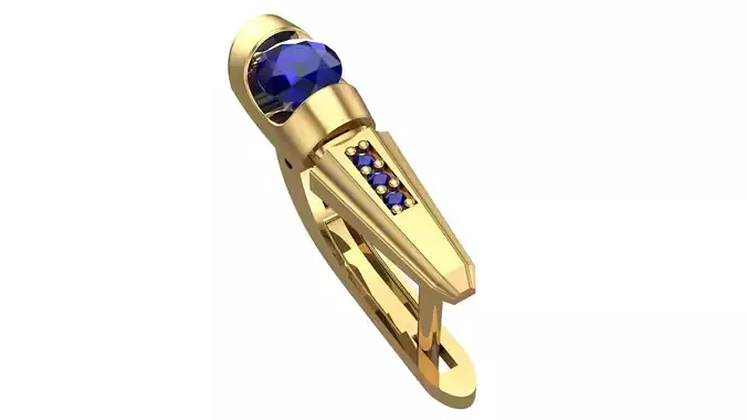 Golden Elegance Meets Blue Passion - Earring Collection--DL34--