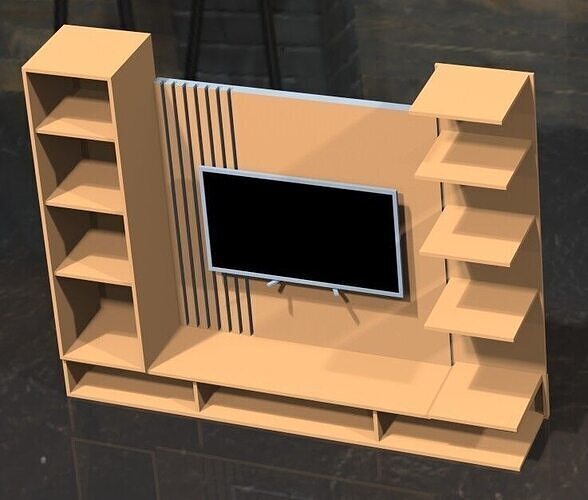TV Cabinet for living room Free 3D model