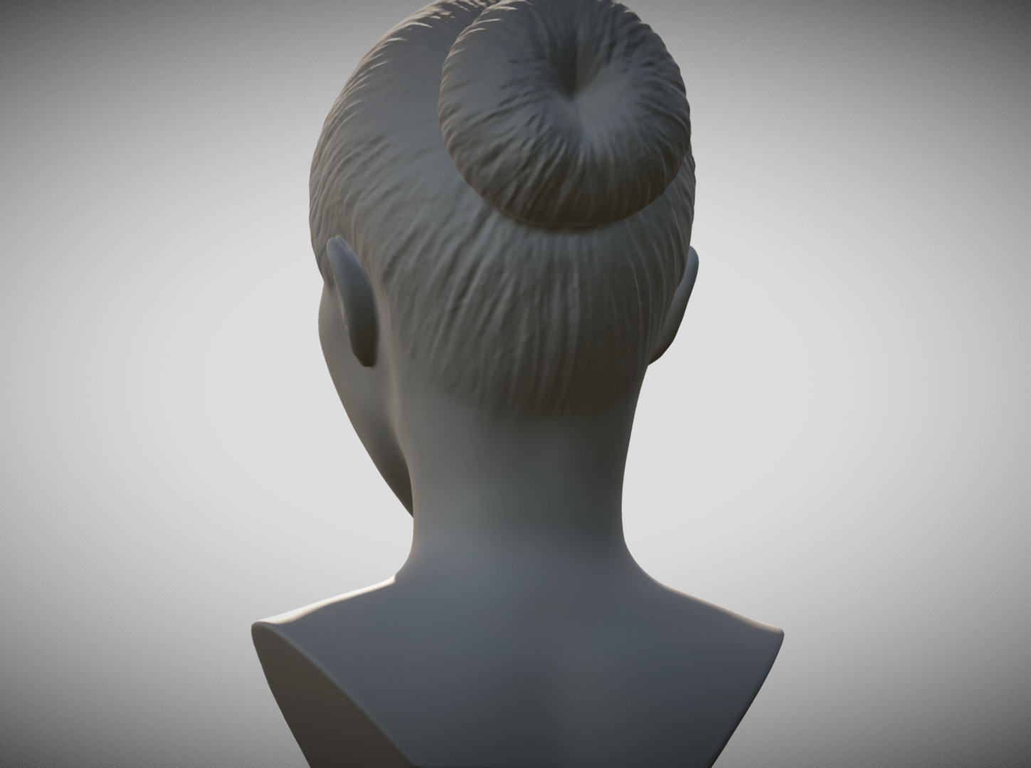 Attractive woman bust 3D printing ready 7 3D print model_4