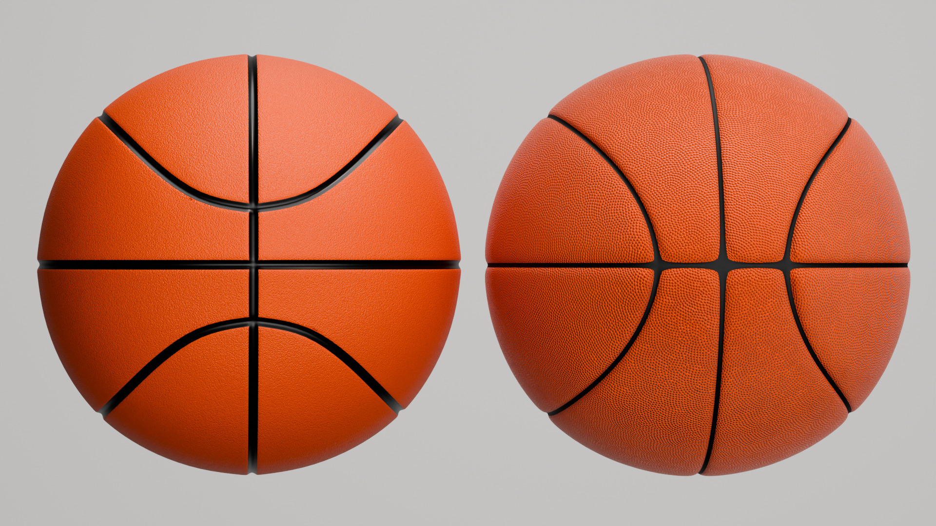 Realistic Basketball 3D Model  3D model_3