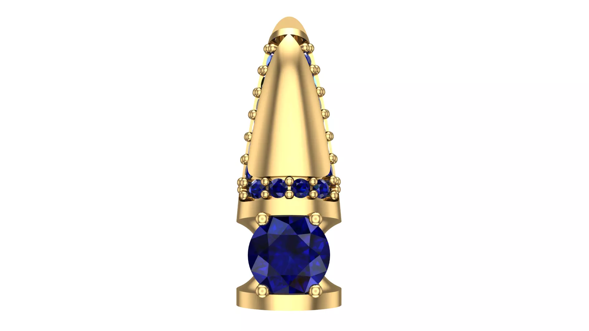 Golden Elegance Meets Blue Passion - Earring Collection--DL42-- 3D print model