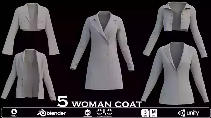 Elegant 3D Princess Line Coat - Tailored Outerwear