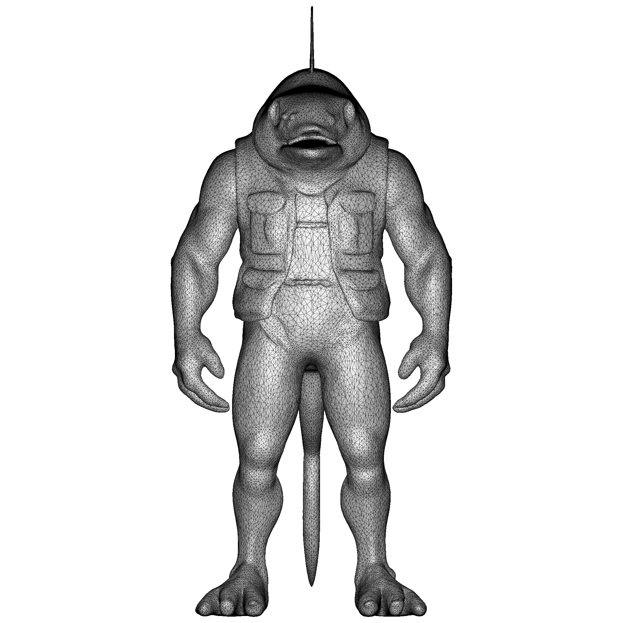 Anthropomorphic Animal Character Collection 3D print model_5