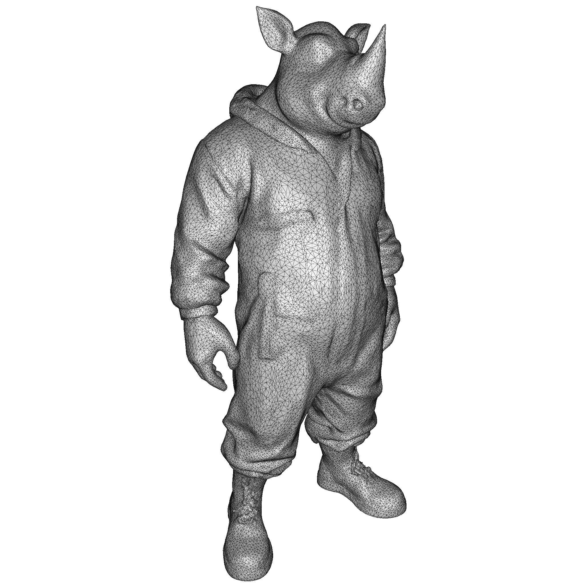 Anthropomorphic Animal Character Collection 3D print model_21