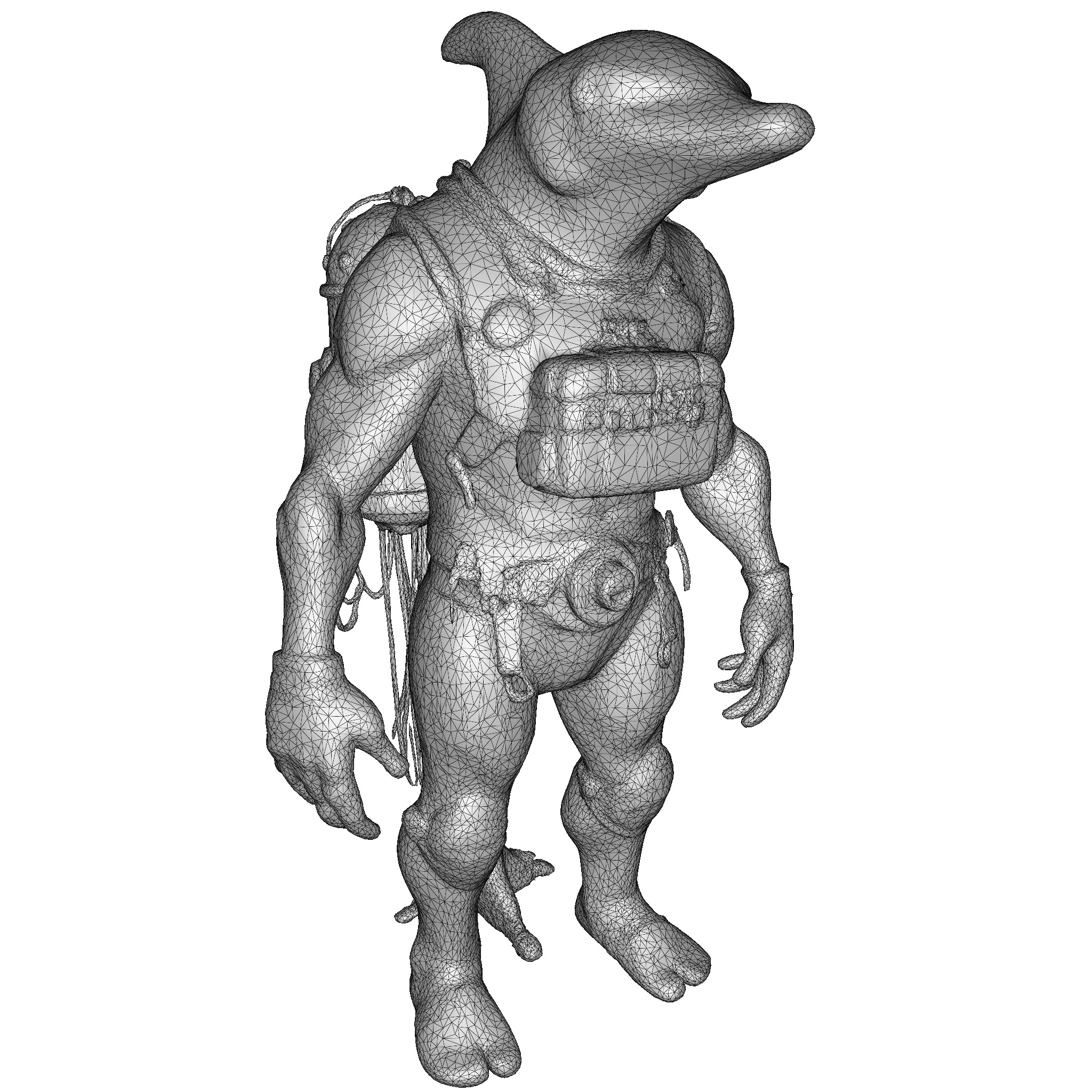Anthropomorphic Animal Character Collection 3D print model_27