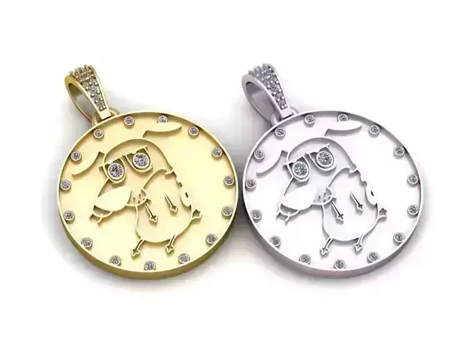 cartoon dog pendant