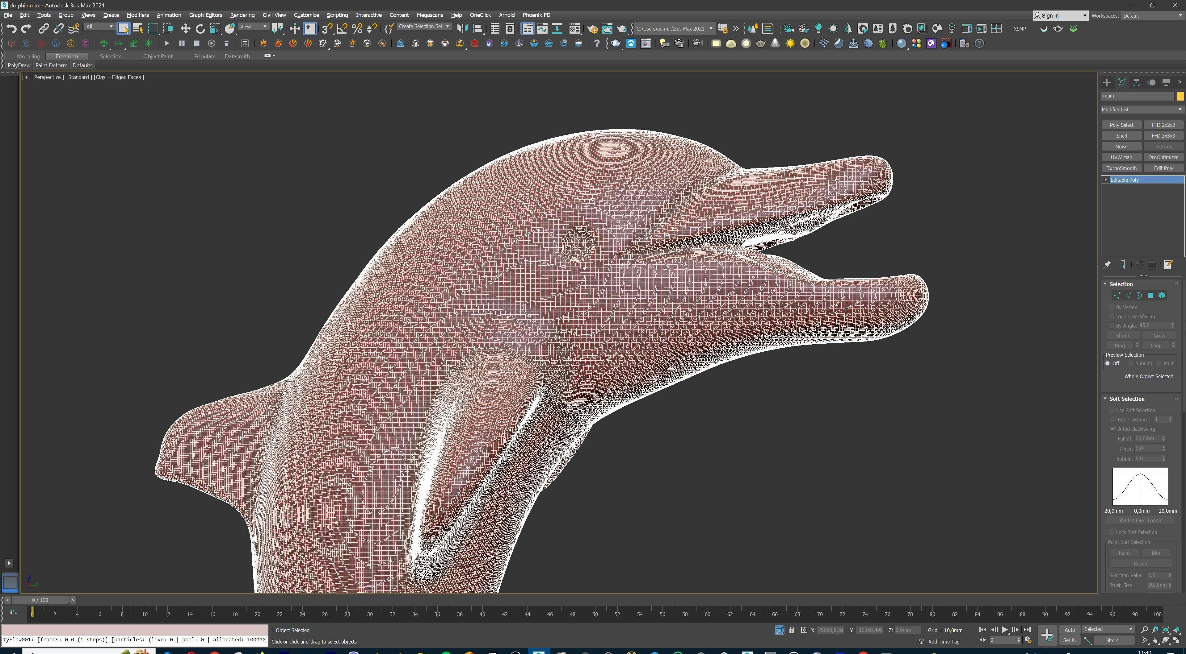 Dolphin Jumping Over Ocean Waves 3D print model_35