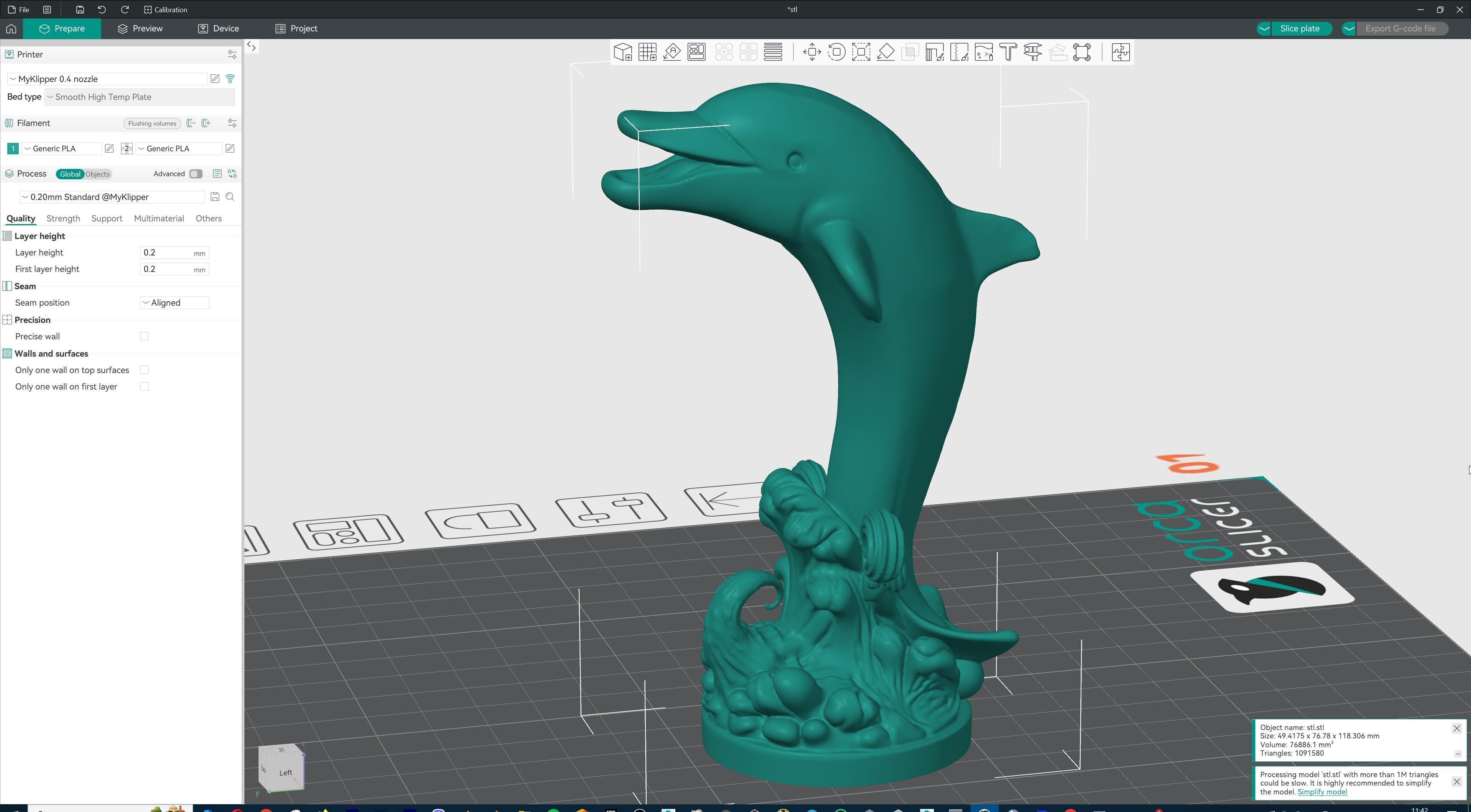 Dolphin Jumping Over Ocean Waves 3D print model_16