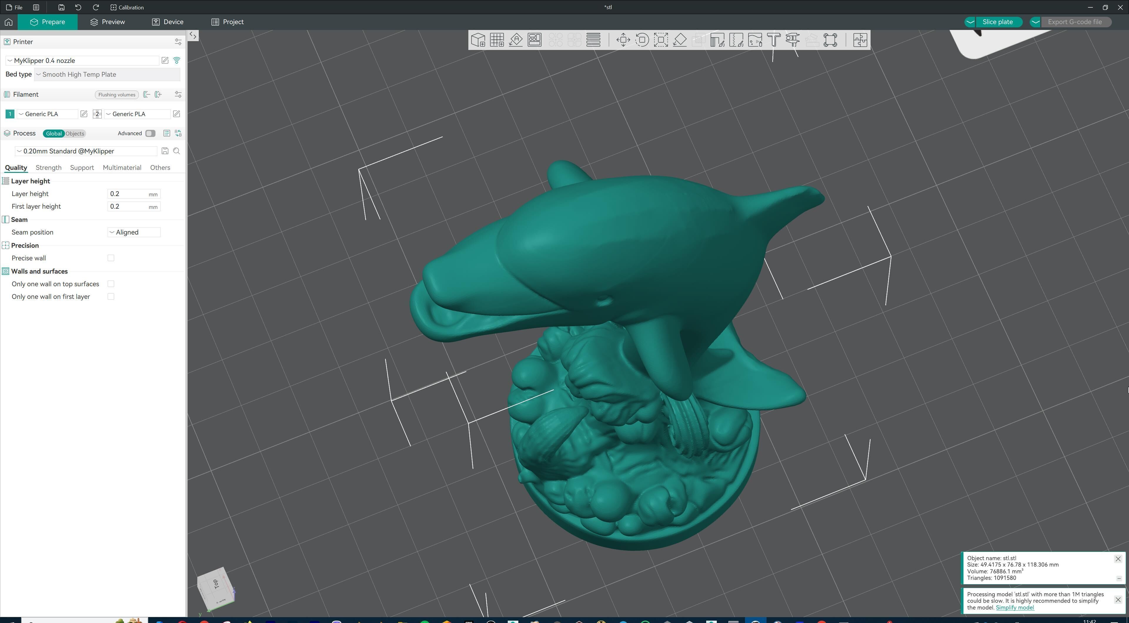 Dolphin Jumping Over Ocean Waves 3D print model_17