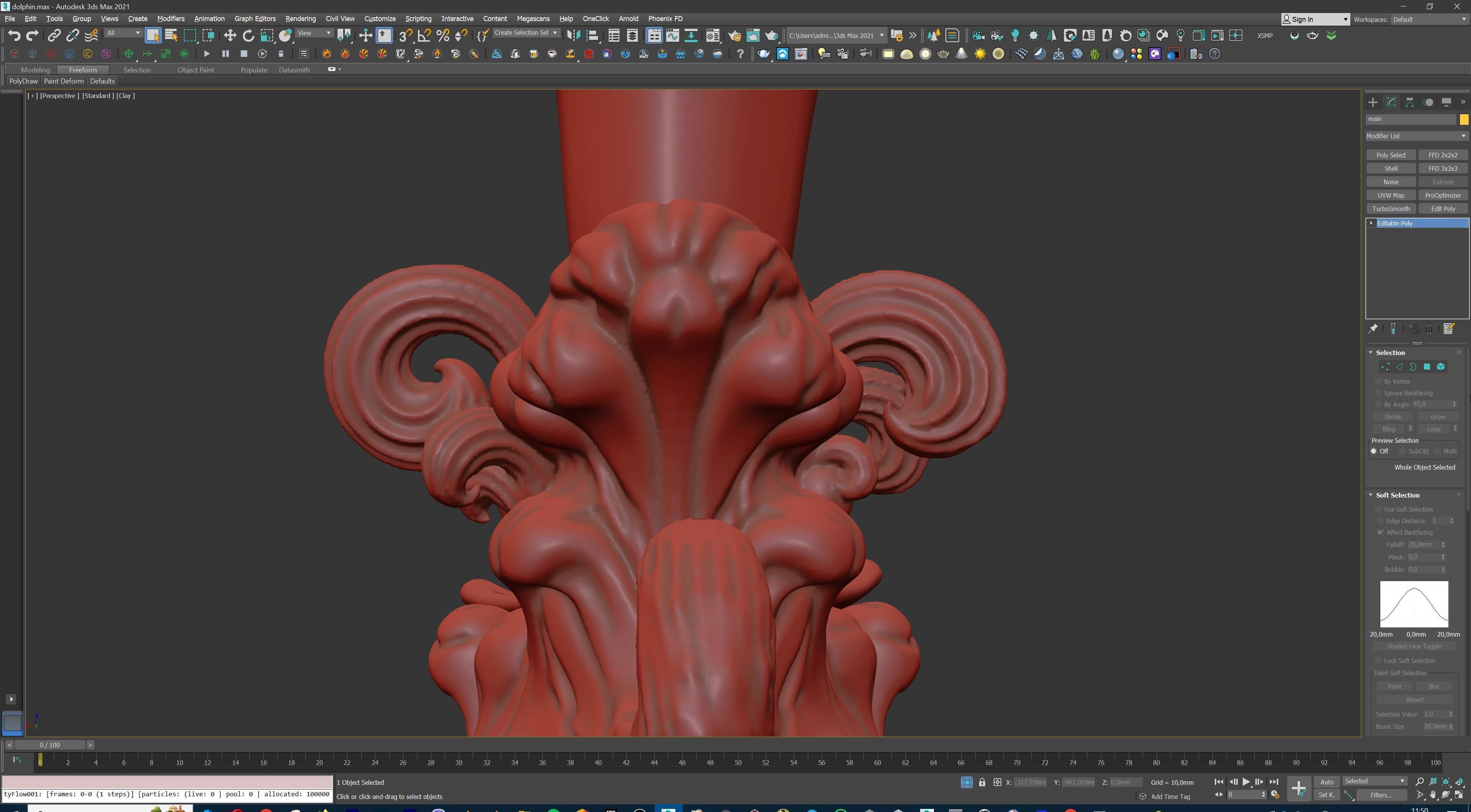 Dolphin Jumping Over Ocean Waves 3D print model_38