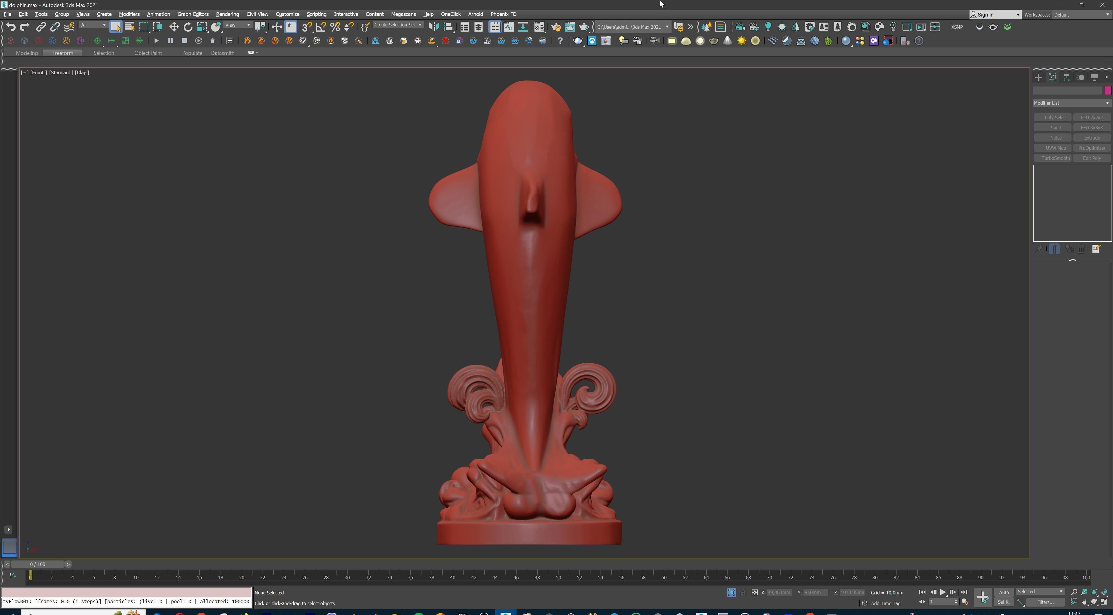 Dolphin Jumping Over Ocean Waves 3D print model_24