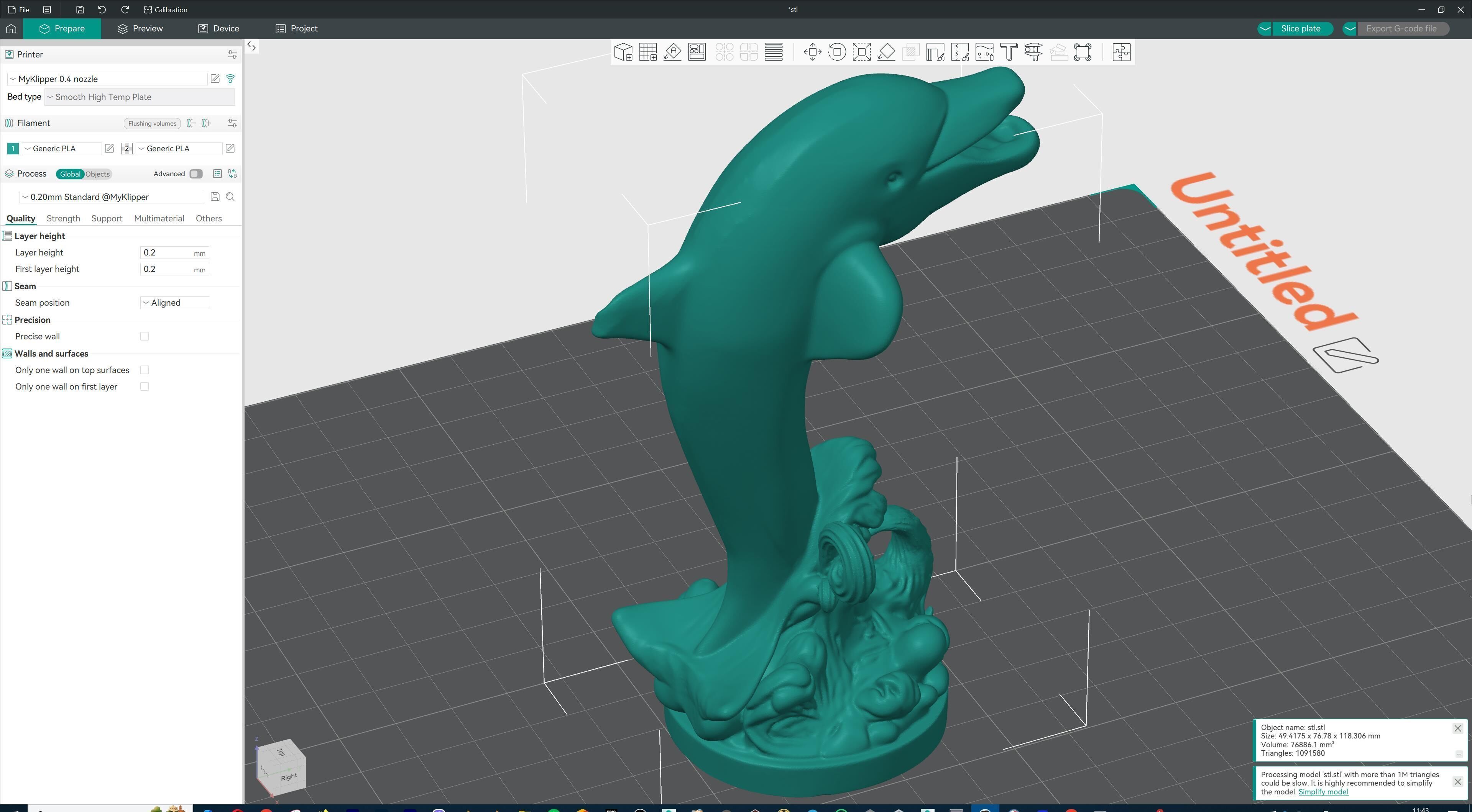 Dolphin Jumping Over Ocean Waves 3D print model_18