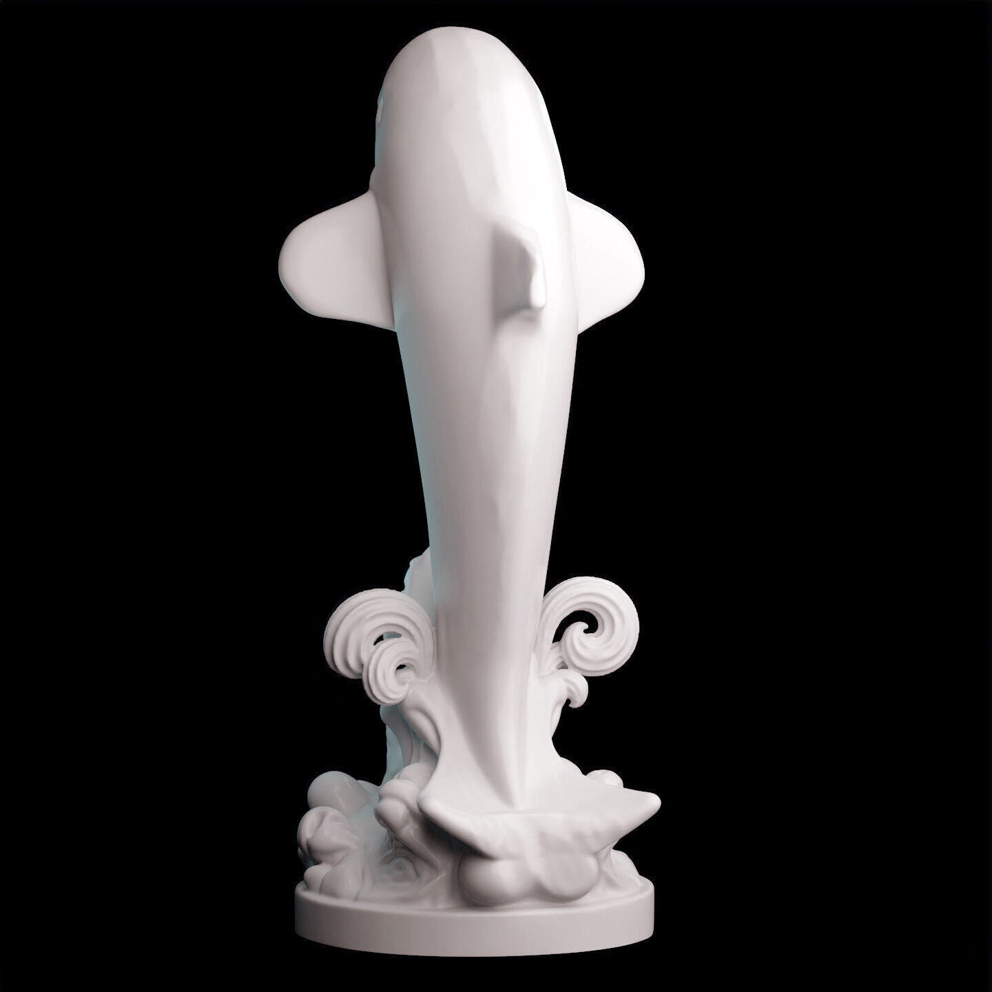 Dolphin Jumping Over Ocean Waves 3D print model_5