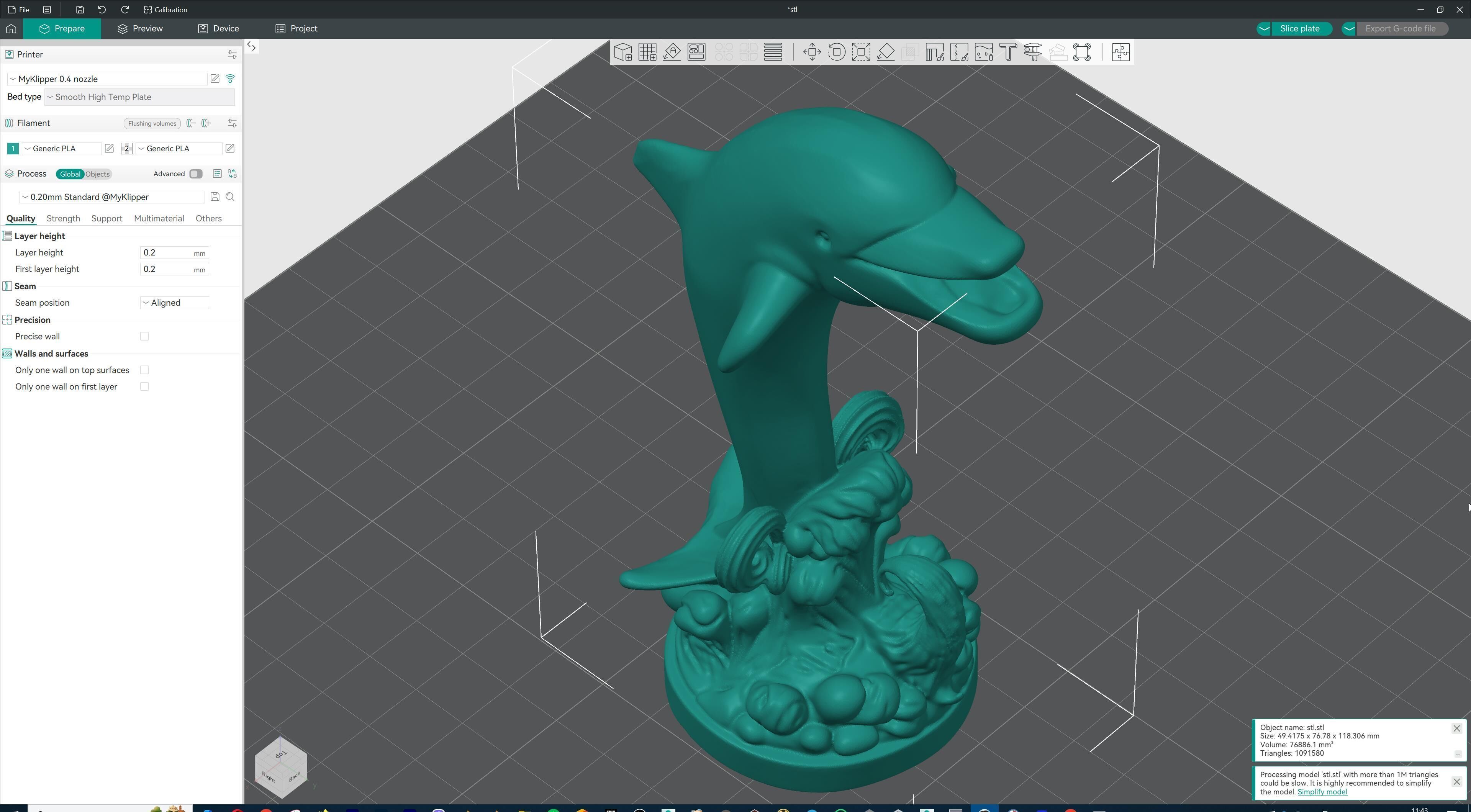 Dolphin Jumping Over Ocean Waves 3D print model_19