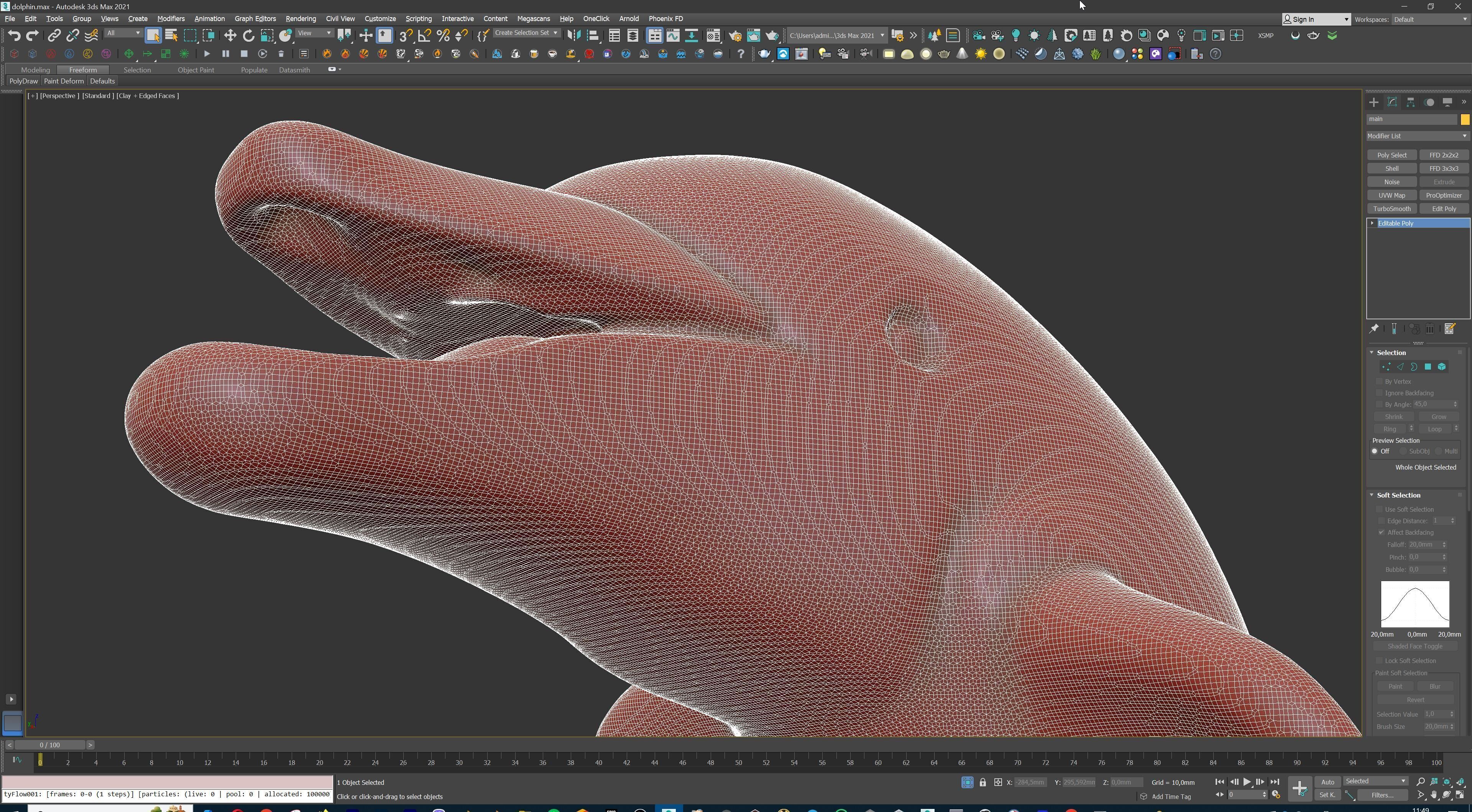 Dolphin Jumping Over Ocean Waves 3D print model_36
