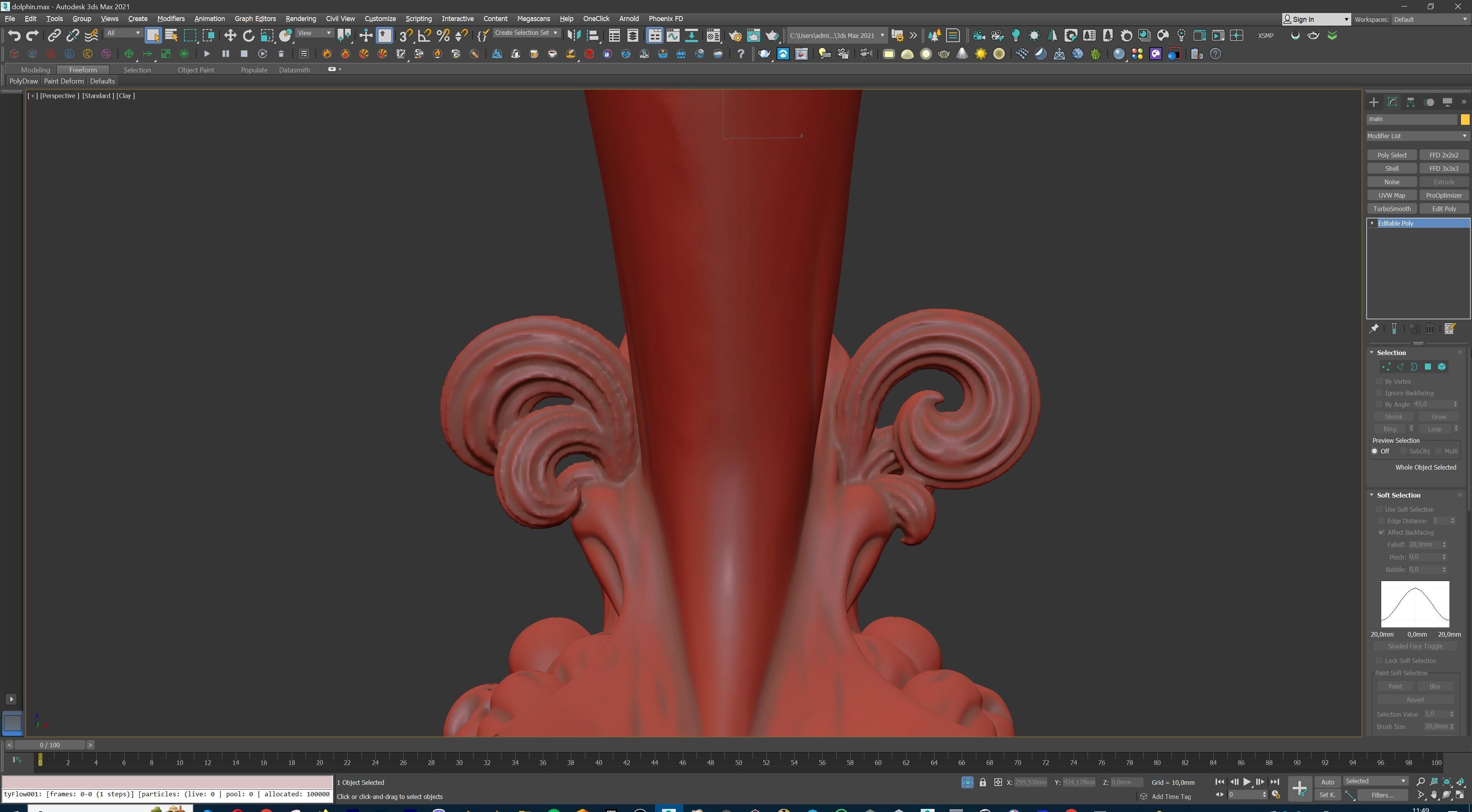 Dolphin Jumping Over Ocean Waves 3D print model_37