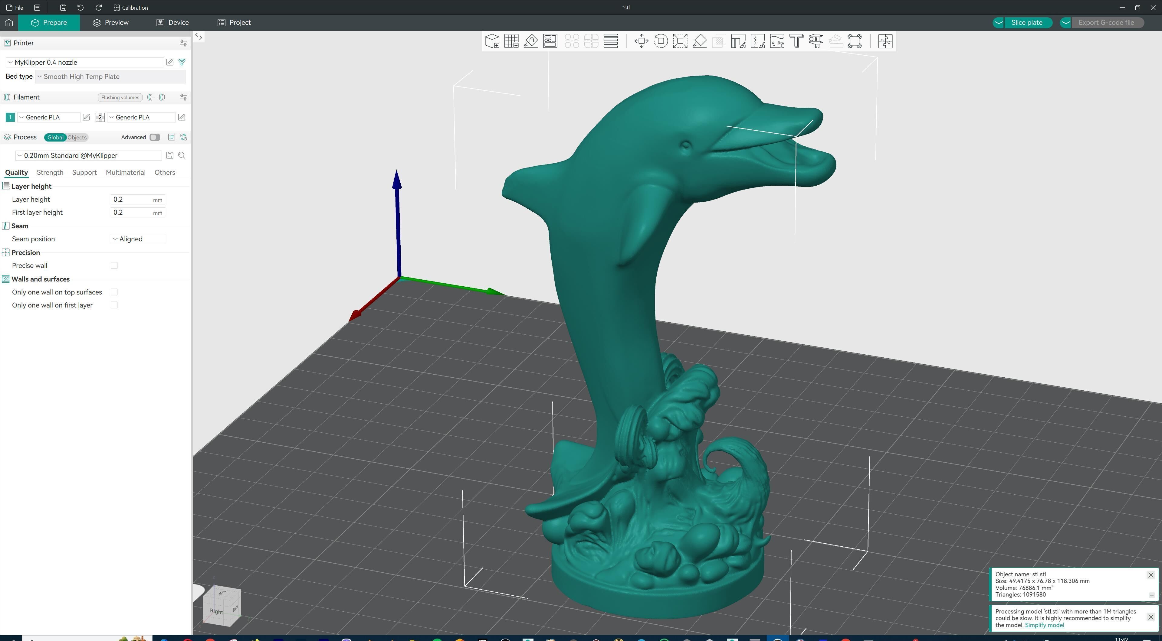 Dolphin Jumping Over Ocean Waves 3D print model_14