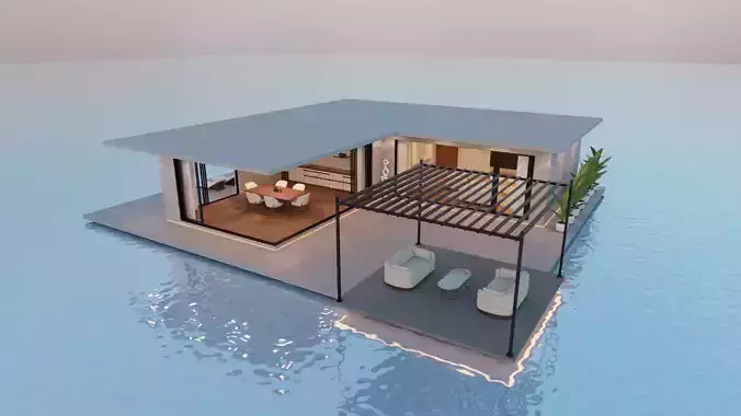 Meta Homes - 06 - Baked Low-poly 3D model