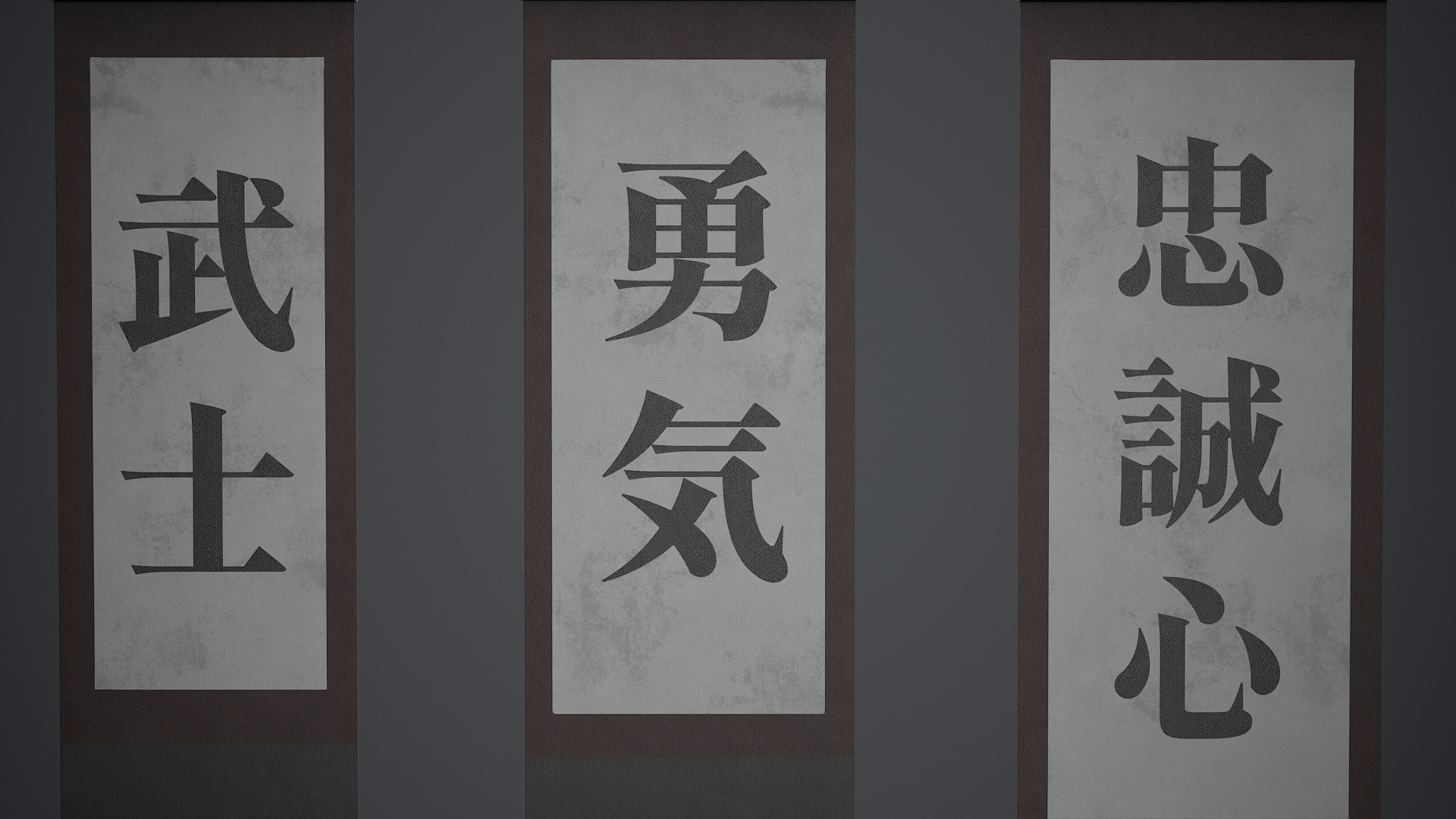 Hanging Scroll - PBR Texture Low-poly 3D model_3