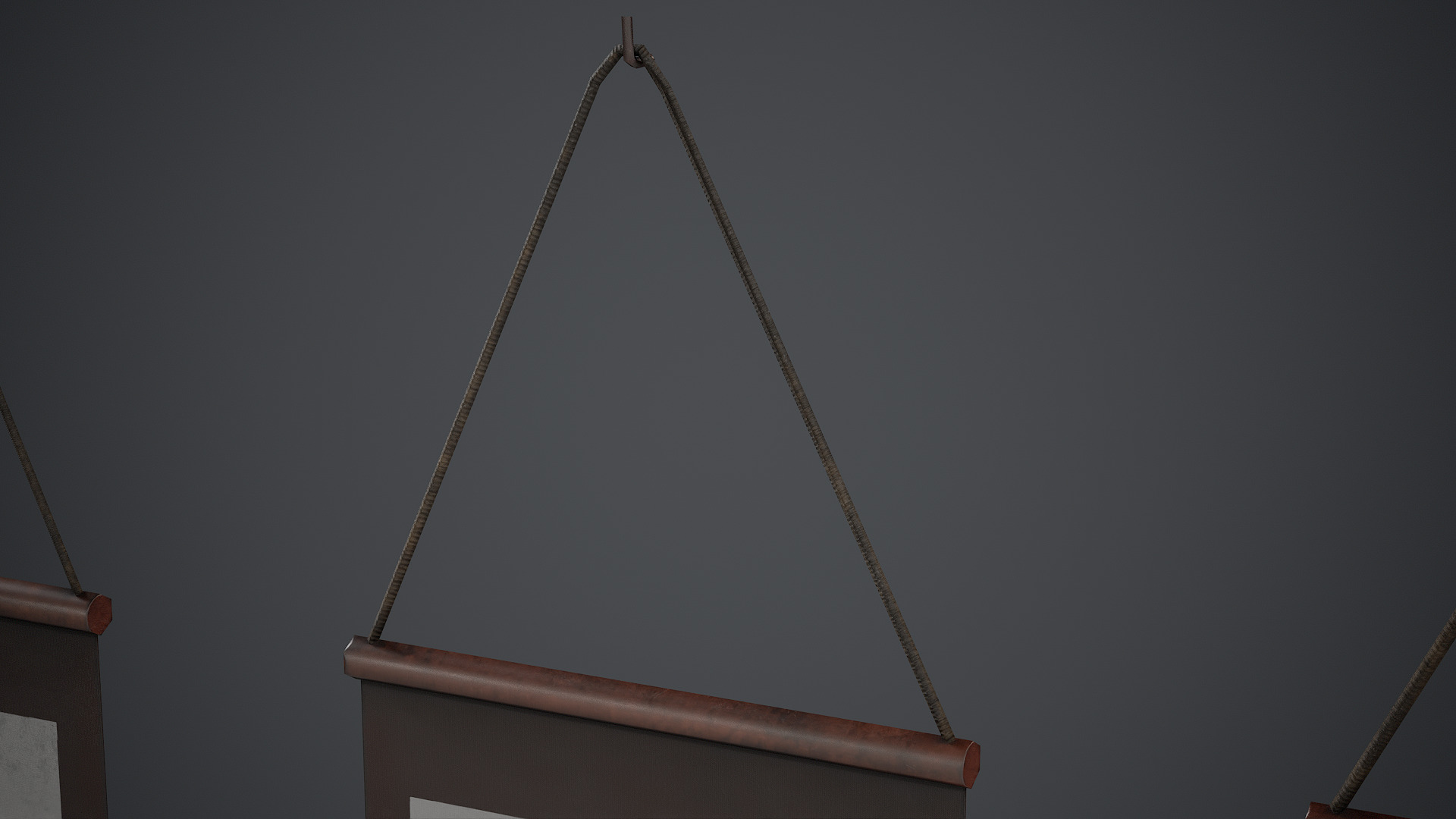 Hanging Scroll - PBR Texture Low-poly 3D model_4