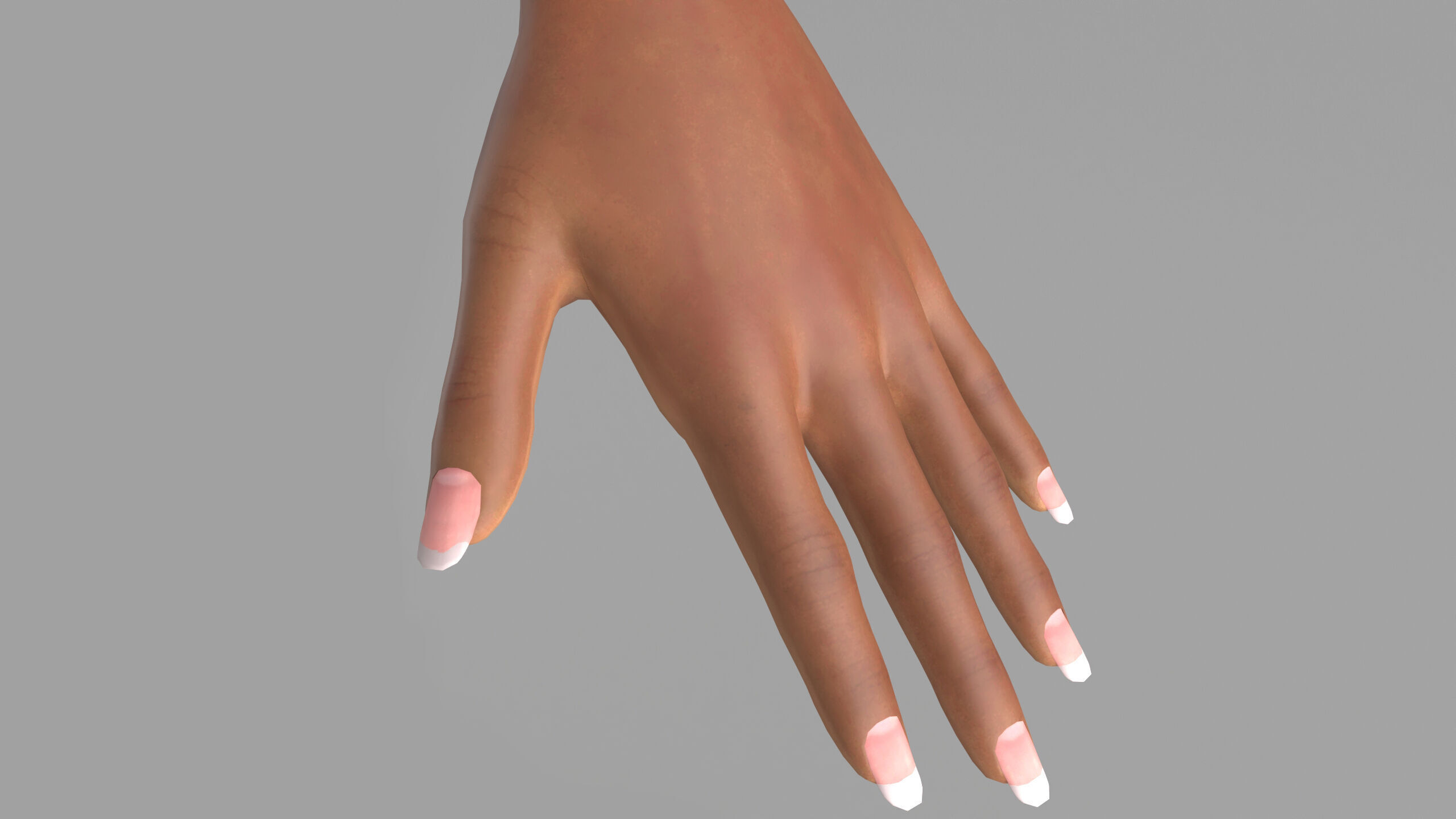 Sexy Girl 3D model  Full Nude Low-poly  Low-poly 3D model_8