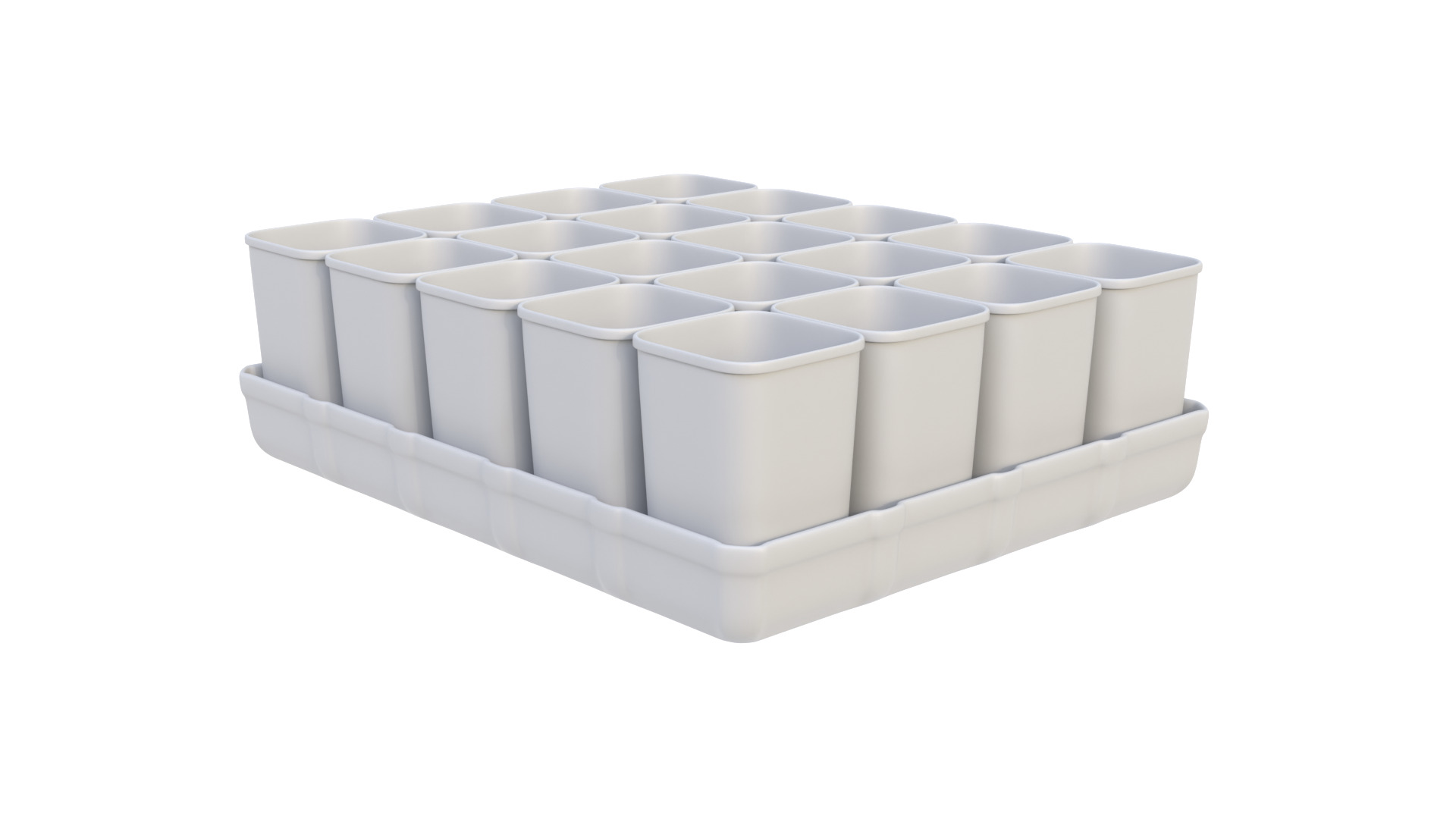 Seedling cups 3D model_2