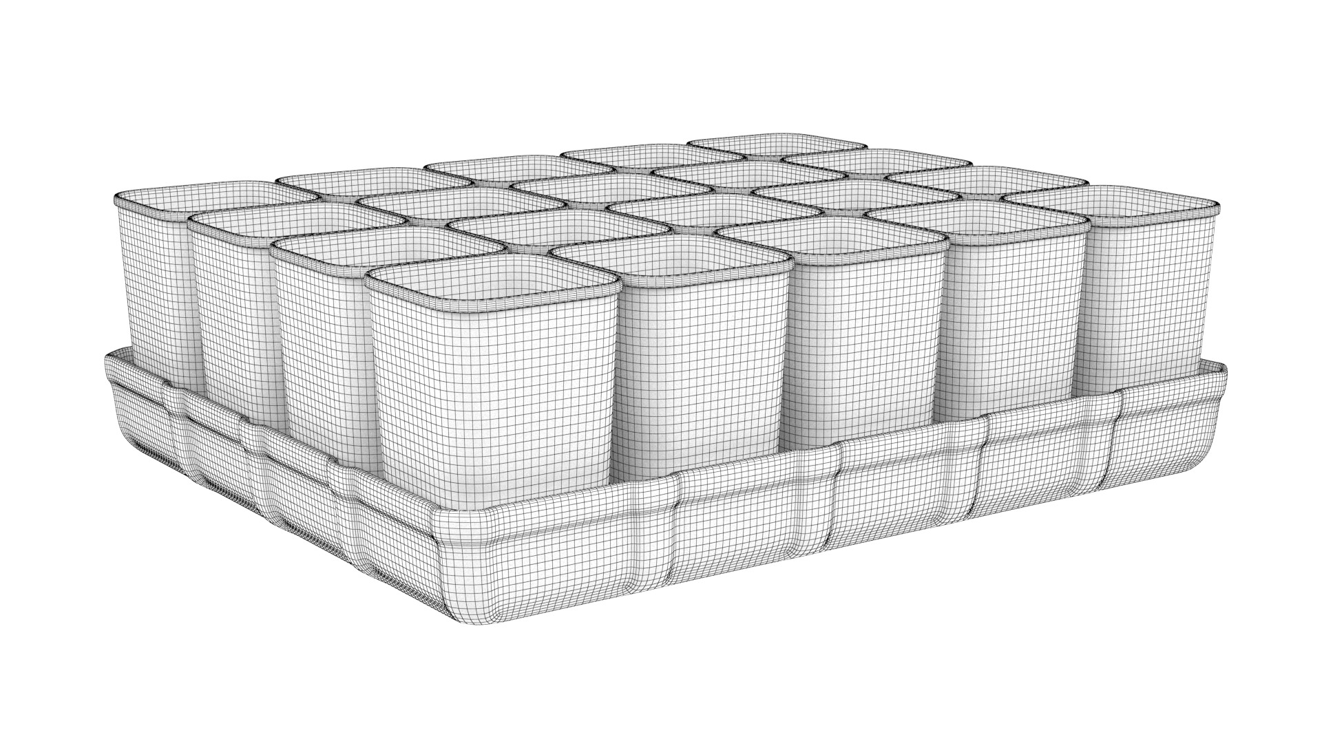 Seedling cups 3D model_14