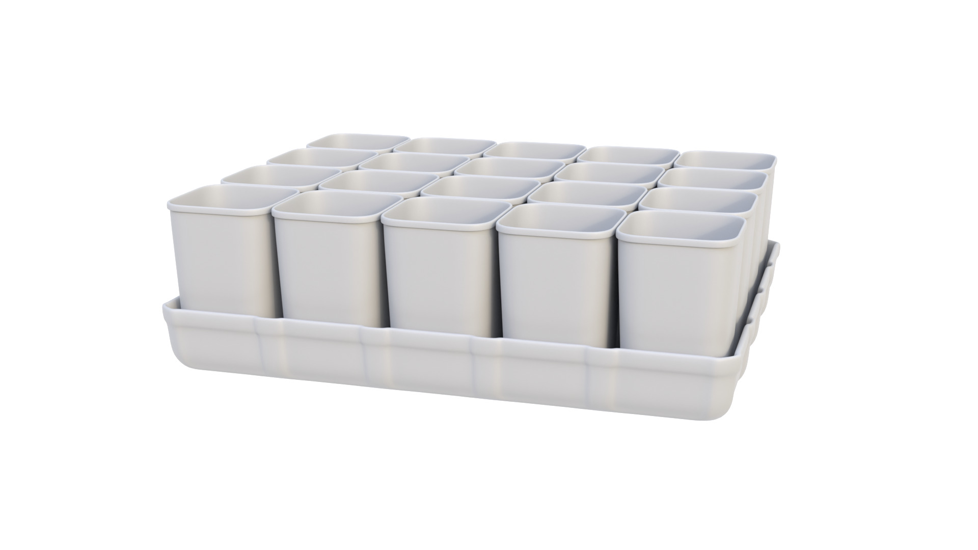 Seedling cups 3D model_9