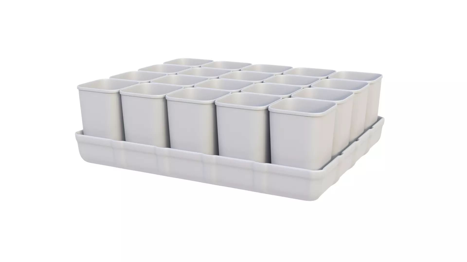 Seedling cups 3D model_0