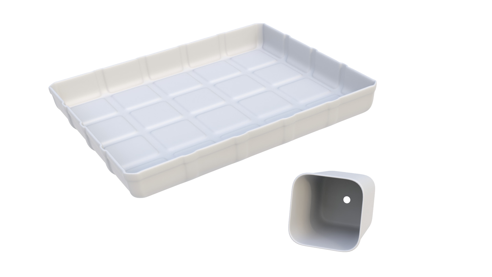 Seedling cups 3D model_11