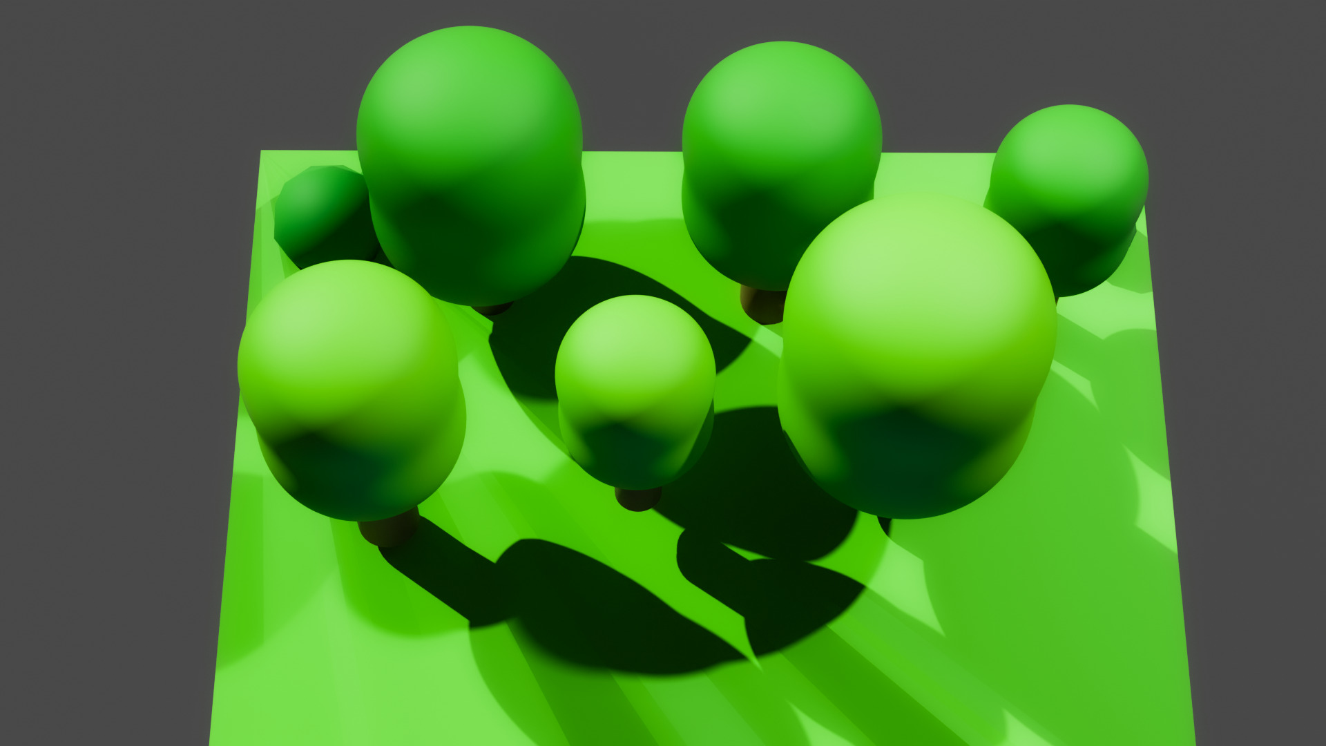 Stylized Natural Environment Low Polygon Mini Forest Scene Free low-poly 3D model_2