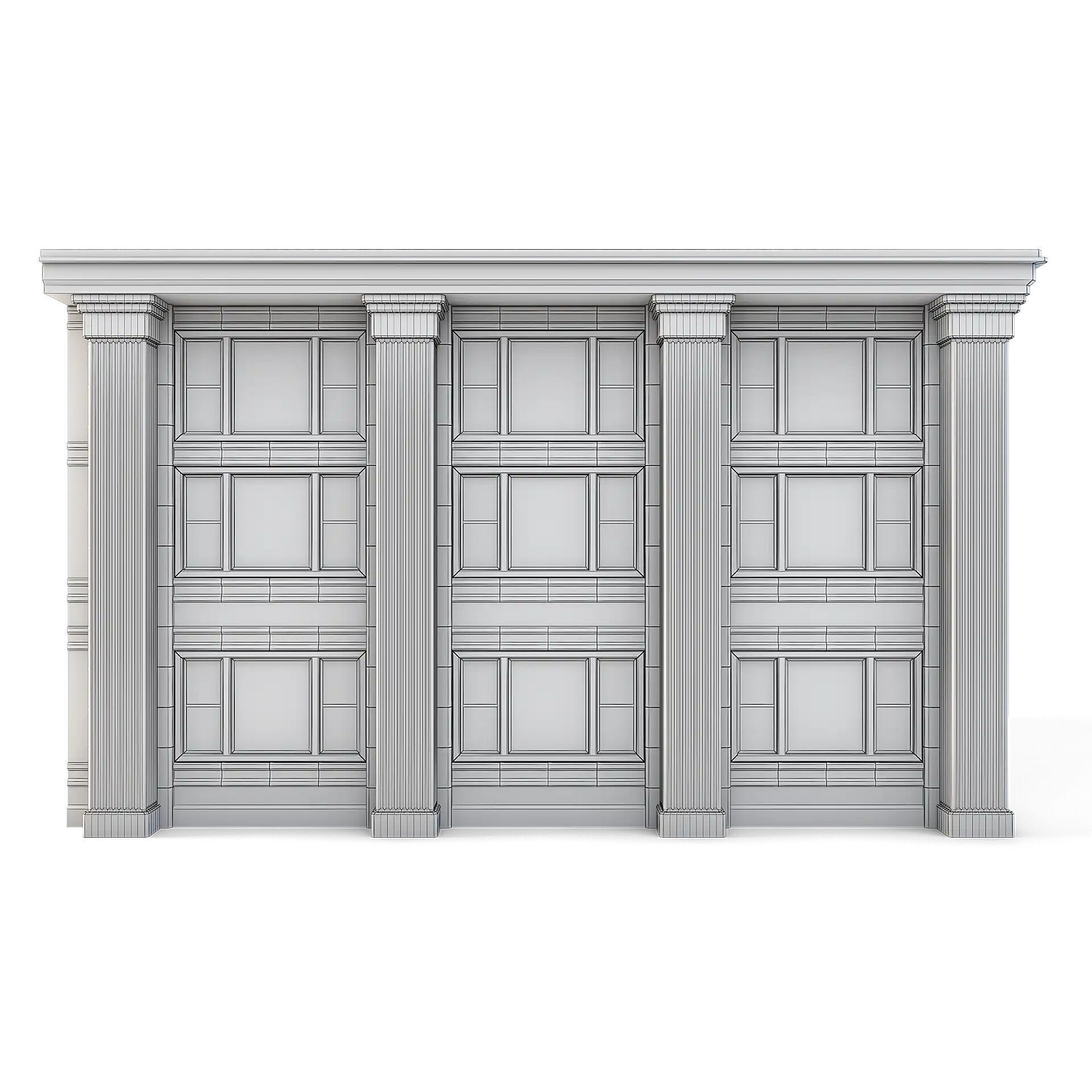 Tenement Building Ground Floor Low-poly 3D model_7