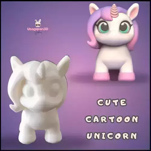 Cute Cartoon Unicorn