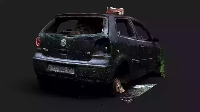 The abandoned car wreck