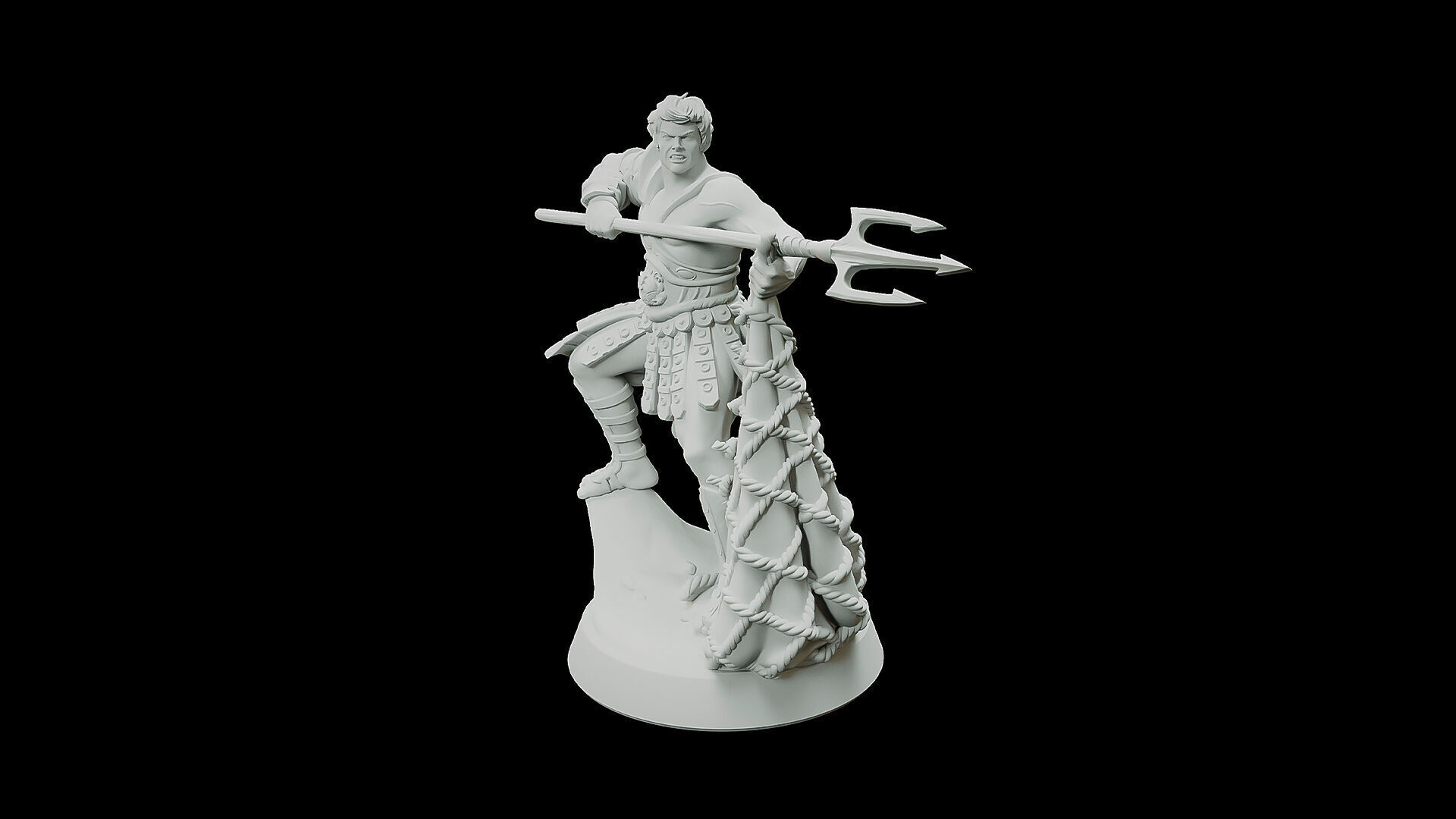 Retiarius Gladiator 3D print model_1