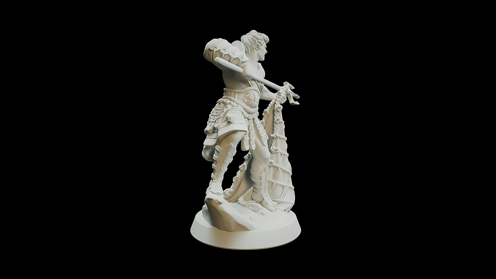 Retiarius Gladiator 3D print model_2
