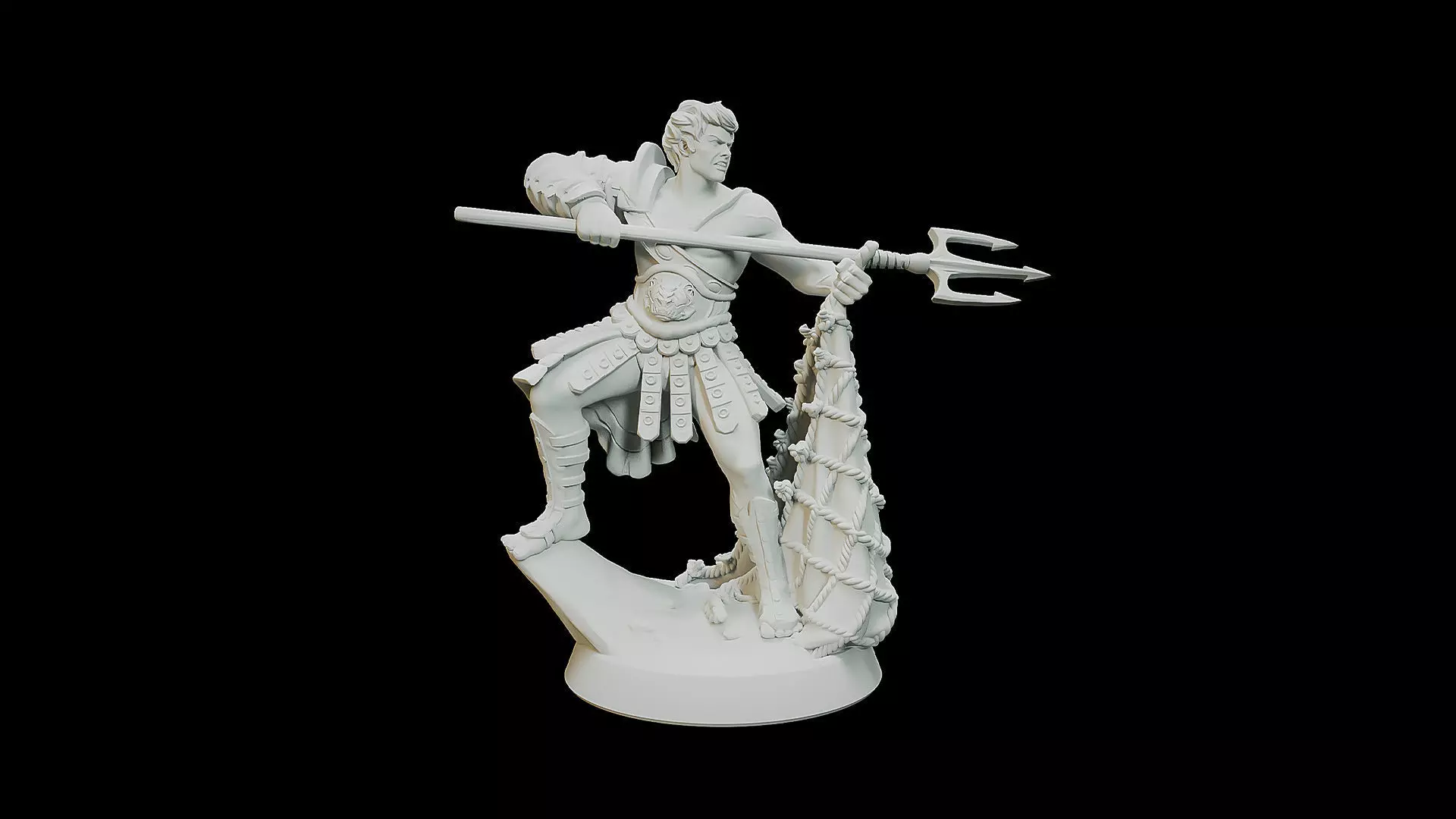 Retiarius Gladiator 3D print model_0