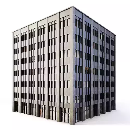 Tenement Building Low-poly 3D model