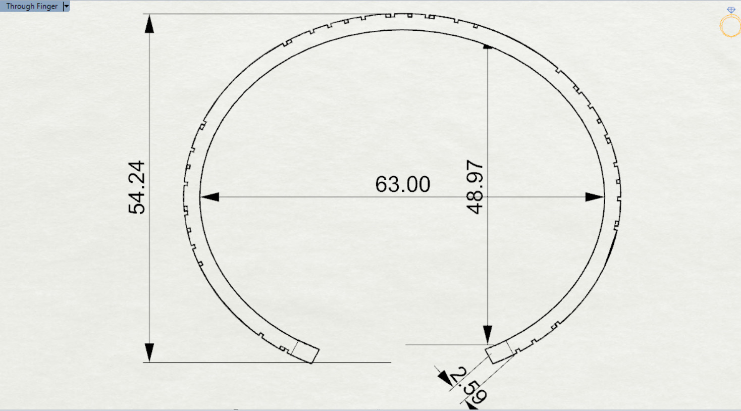 Puzzle design cuff bracelet model bg0032 3D print model_19